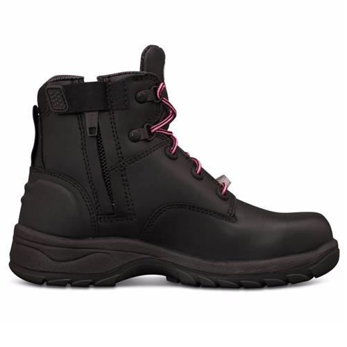 Oliver Women's Black Zip Sided Safety Boots 49-445Z